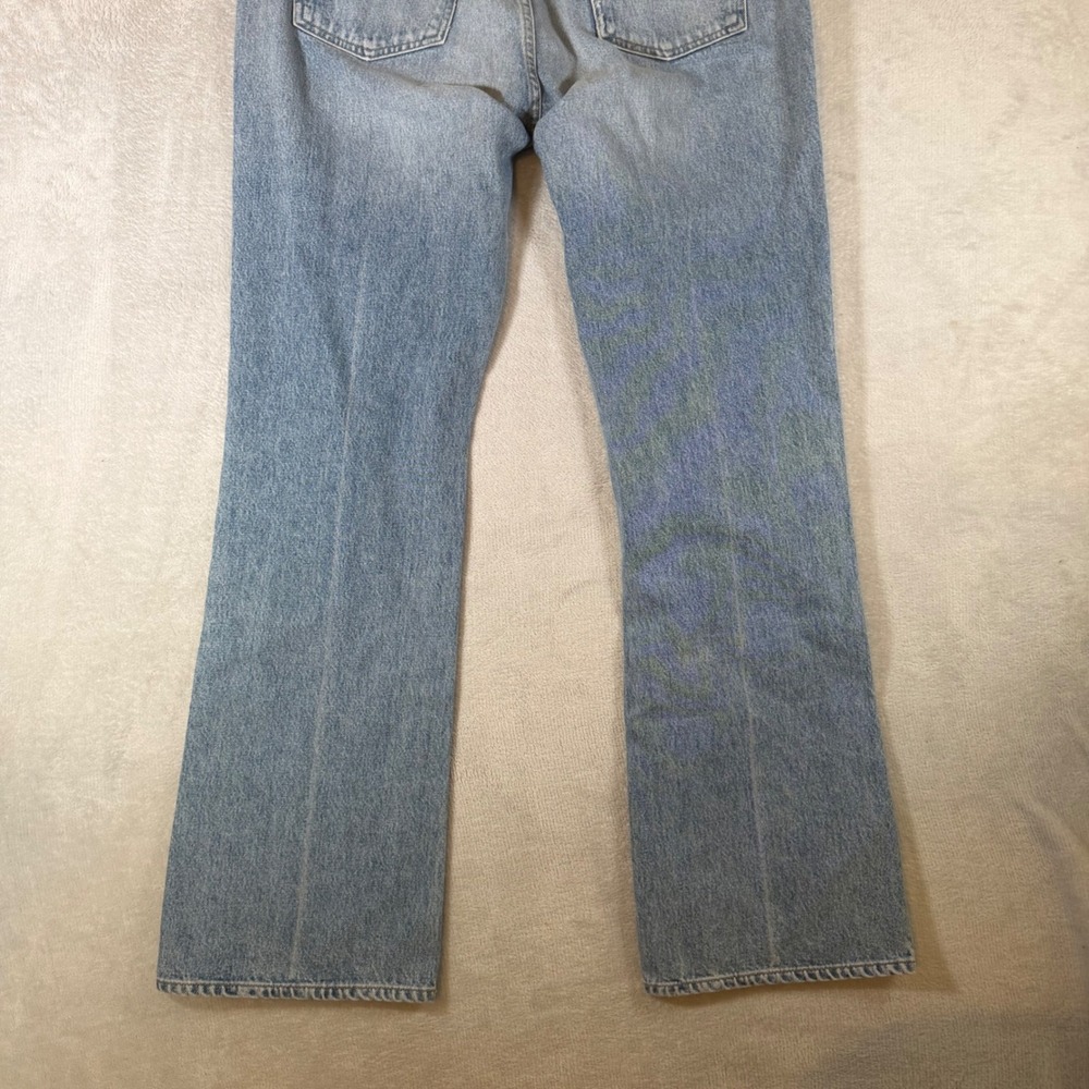 AGOLDE 90s Pinch Waist High Rise Straight Leg Jeans Light Wash Size 32 A127-1141 - Picture 10 of 10